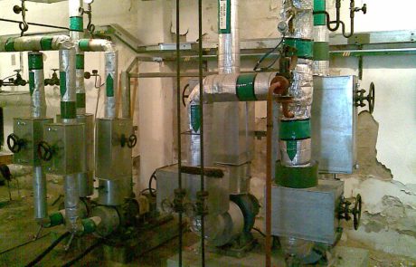 Complete reconstruction of heat transfer stations and replacement of hot-water pipelines