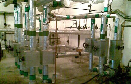 Complete reconstruction of heat transfer stations and replacement of hot-water pipelines