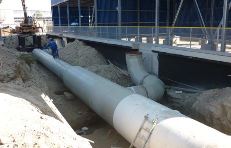 Výstavba chladiacich veží a kompletných potrubných rozvodov chladiaceho centra CC8