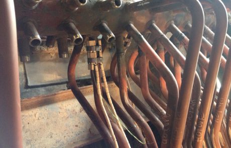 Replacement of the second stage and the superheater