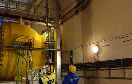 Potrubné rozvody sania a výtlaku čerpadiel prvého plnenia vodnej elektrárne Čierny Váh
