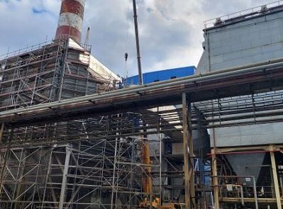 Rekonštrukcia Elektrostatického odlučovača spalín kotla č. 4,5. Výmena usadzovacích elektród, rekonštrukcie opláštenia, výmena kompenzátorov na vstupe a výstupe spalín
