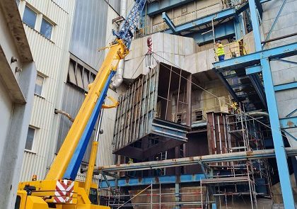 Replacement of the air preheater and economizer of boiler B6, Počerady power plant