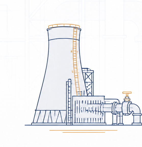 Ilustracia: energetika Ilustracia energetickej prevadzky