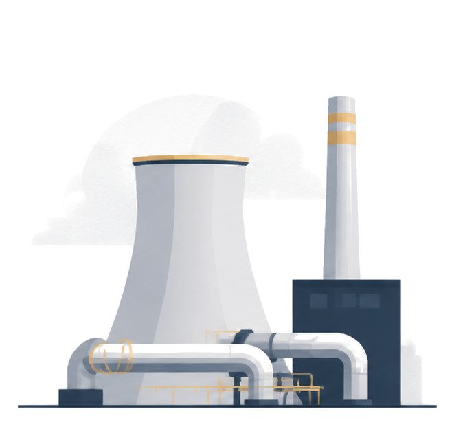 Ilustrácia odvetvia, variant 2: Energetika Ilustrácia energetickej prevádzky