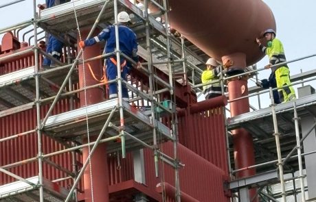 Výstavba nového parného kotla BA111 v areáli Slovnaft