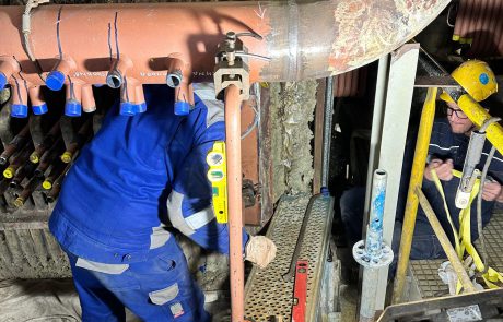 General overhaul of the bottom section and economizer of Steam boiler K3
